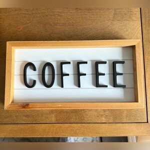 Wood Coffee Sign